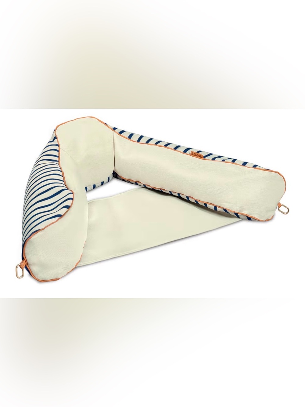 Big Joe Lux Bali Sling Pool Float, Navy and Ivory